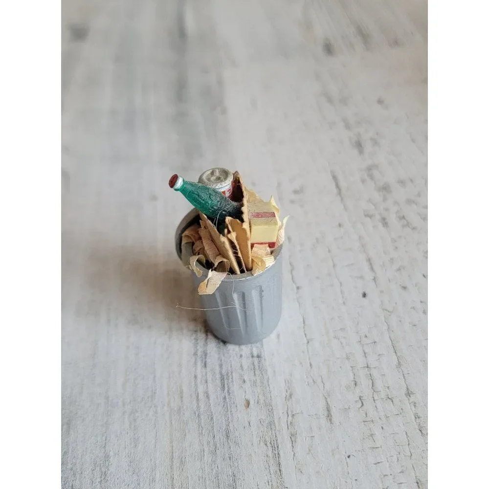 Dept 56 garbage can soda Village accessory‎ Xmas present